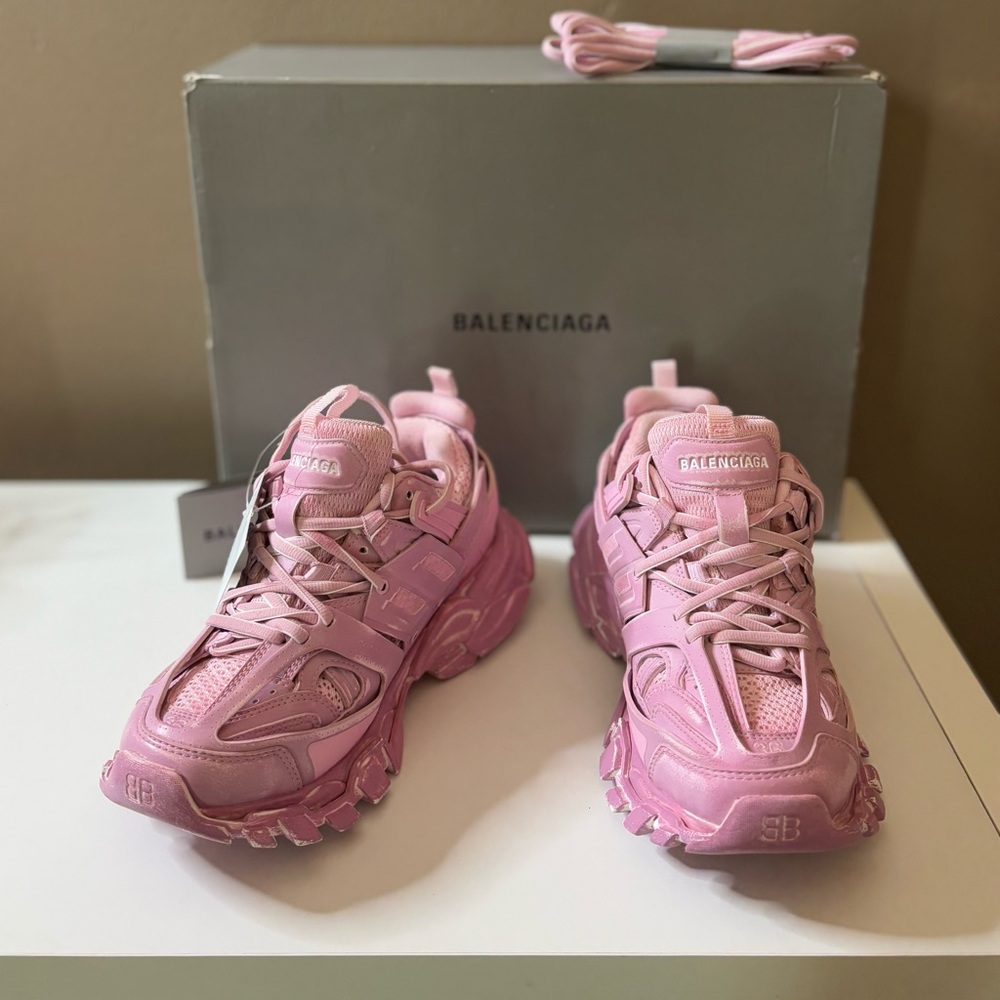 New Balenciaga Pink Track Sneaker